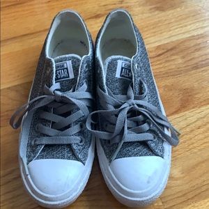 Converse grey in knitted material